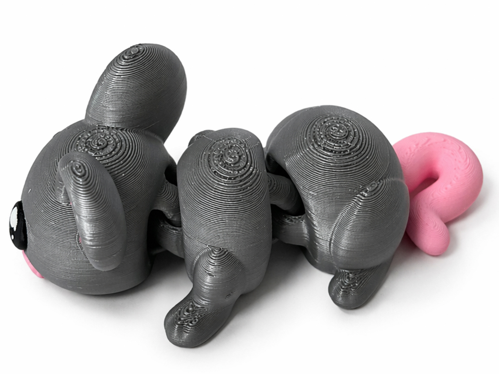 Pohyblivá 3D myška – originální flexi figurka
